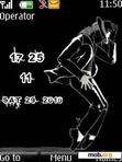 Download mobile theme Mj With Clock And Tone