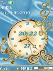 Download mobile theme clock silk animated