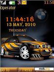 Download mobile theme Bmw With Tone N Clock