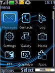 Download mobile theme Blue menu