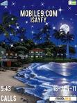 Download mobile theme Moon_Beach_Animated