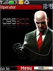 Download mobile theme Animated Hitman clock