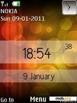 Download mobile theme Glow Elegent Clock