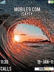 Download mobile theme Animated_Waves