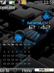 Download mobile theme Nokia Cube clock