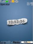 Download mobile theme paper clock