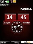 Download mobile theme Nokia Dual Clock