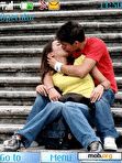 Download mobile theme Kissing Couple