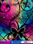 Download mobile theme colourful butterflie