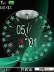 Скачать тему Green Clock