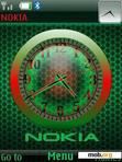 Download mobile theme Nokia Clock With Icons