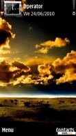 Download mobile theme Golden Clouds