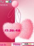 Download mobile theme Love Clock With Icons