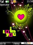 Download mobile theme I Love You