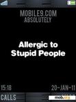 Download mobile theme Allergic to Stupid People