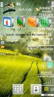 Download mobile theme green rain