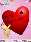 Download mobile theme Heart Clock