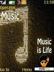 Скачать тему Music is life