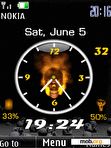 Download mobile theme clock ind skull  anim