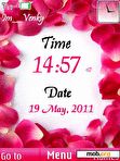 Download mobile theme Rose Clock