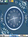 Скачать тему Blue Analog Clock