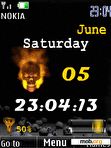 Download mobile theme clock ind skull2  anim