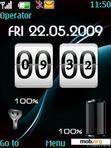 Download mobile theme cool Battery Clock