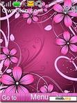 Download mobile theme purple flowers