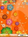 Download mobile theme orange flowerz