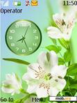 Download mobile theme Flower clock