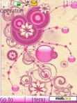 Download mobile theme pink flower