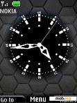 Download mobile theme Black Analog Clock