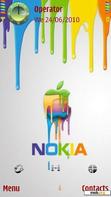 Скачать тему Nokia apple