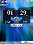 Скачать тему Follow Me Clock