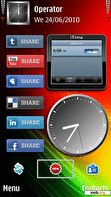 Download mobile theme Social Sites Clock