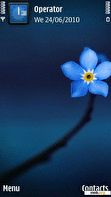 Download mobile theme Cute Blue Flower