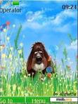 Download mobile theme Dog and bubbles by djgurza(swf 2.0)