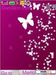 Download mobile theme purple butterfly