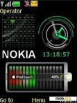 Download mobile theme NOKIA BATTERY CLOCK