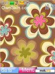 Download mobile theme brown flowers