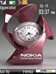 Download mobile theme Nokia Dual Clock