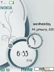 Download mobile theme Abstract Clock