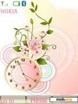 Download mobile theme Flower Clock