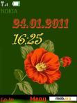 Download mobile theme Flower Clock