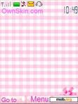 Download mobile theme pink checked stars