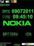 Download mobile theme Nokia clock