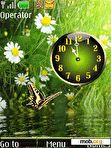 Скачать тему clock camomile anim