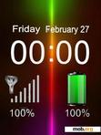 Download mobile theme Xperia_Battery_Clock_Flash