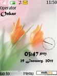 Download mobile theme Soft Tulip Clock