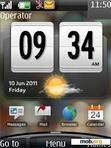 Download mobile theme HTC Clock